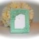 Mint Green Flower Engagement & Wedding Ring Picture Frame Ring Holder-2.5" x 3.5"