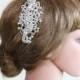 4.5" Large Vintage Style Crystal Rhinestone Glass Wedding Bridal Dress Brooch Sash/ Hair Comb BRH00507