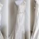 Grecian Wedding Dress Bridal Gown Floral Evening Dress Embellished Mermaid Train Flare Skirt Greek Long 1930s