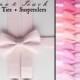 PINK Bow Tie and Suspenders:  Boys Pink Suspenders, Toddler Suspenders, Baby Braces, Blush Suspender Set, Peach Fuchsia Wedding, Ring Bearer