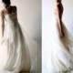 Wedding dress, Boho wedding dress, Bohemian wedding dress, Simple wedding dress, Silk wedding dress, lace dress, Alternative wedding dress