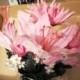SPRING ///  4 Small Pink Lily Bouquets, wedding,  floral arrangement, center pieces
