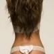 White Wedding Lingerie Panties - Bow Thong - Small