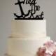 Beach Wedding Cake Topper - Tied the Knot - Anchor - destination wedding - anchor - nautical wedding - hawaii wedding - cruise wedding