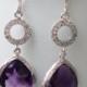 Purple Earrings amethyst Earrings Wedding Earrings Bridesmaids Gift Wedding Purple Jewelry