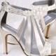 Wedding Shoes - Vintage Wedding Lace - 3.5" Heels- Swarovski Crystals - Women's Bridal Shoes -  Custom Dyed Colors