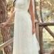 Vintage Wedding Dress Lace and Tulle Long Bridal Gown - Handmade by SuzannaM Designs - New