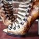 Hand Painted Steampunk Shoes - Wedding Shoes - New