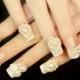 3D nail sticker,pearl bride nail art,nail deco,christmas nail sticker - New