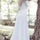 Boho Long Wedding Dress Ivory Lace Wedding Gown Long Bridal Gown White Lace Bridal Wedding Dress - Handmade by SuzannaM Designs - New