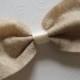 Rustic Wedding Dog Bowties Costume doggie Bow Tie Collar Attachment Pet Outfit Slider TAN bowtie Clothing wedding SMALL or LARGE