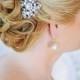 CADENCE -  Crystal and Pearl Bridal Hair Comb