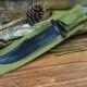 Personalized Hunter Knife - Green Paracord Knife- Gifts for Men- Groomsmen