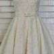 Audrey Wedding Dress-Oscar Dress In Lace-Short Wedding Dress--1950s Bridal-Bespoke Custom made to size