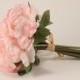 Baby Pink Peony Bouquet - Silk Flowers - Wedding Bridal - tossing bouquet - wedding, bridal, party, bridesmaids