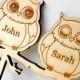 Owls wedding cake topper, personalized wooden cake topper, custom rustic cake topper, wooden cake decoration