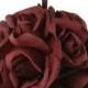Garden Rose Kissing Ball - Burgundy - 6 Inch Pomander