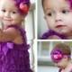 SALE! Purple Lace Petti Romper Headband Set- Flower Girl Dress -Baptism Dress-Baby Girl Clothes-Preemie-Newborn-Infant-Child-Toddler-Wedding