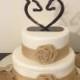 Wedding Cake Topper - Wedding bride and groom heart Deer hunting Redneck--- deer heart 1-1