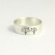 Wedding Band or Engagement Ring with Bird in a Tree