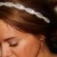 Rhinestone Headband, Wedding Headband, Crystal Headband- Athena, Wedding Headpiece, Bridal Headpiece, Hair Accessory,  Halo, Tie on