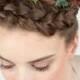 holiday hair accessories, holly hair clip, christmas hair clip, girls christmas headband, holly berries, hair accessory, flower garland - New