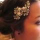 Wedding headpiece, Bridal hair comb, Vintage headpiece, Rhinestone hair accessory, Wedding jewelry, Hair jewelry, Swarovski crystal - New