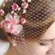 wedding birdcage veil -  bridal bandeau veil