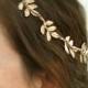 Gold Leaf Hair Piece, Grecian Headband, Olympus ,Greek Goddess Crown,Bridal Headband, Wedding Hair Accessories