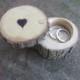 Personalized Ring Bearer Box, Wedding Ring Box, Engagement Ring Box ~ Made from Reclaimed Elm