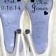 Custom Wedding Shoe Decal set - "Est. Date"  Mrs. Bride, Wedding Gift, Wedding Accessory
