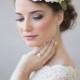 flower crown -  bridal headpiece