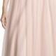 Amsale Braided-Front Tulle Gown, Blush