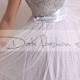 Wedding Dress/Vintage Inspired /  50s Style/Tutu tulle  tea length skirt with sequin Strapless