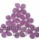 Lavender Wedding, Bridal Hair Flowers, Flower Hair Accessories - 3 Orchid Purple Harper Jasmine Flower Hair Pins - Rhinestone Centers