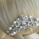 Wedding Hair Comb, Pearl Rhinestone Bridal Hair Comb, Wedding Accessories Jewelry, Bridal Hair Accessories, Bridesmaid Hair Comb - HS1468D2