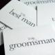 Groomsman Thank You Card, Best Man Card, Wedding Note Card Groomsmen -Perfect with a Groomsman Gift -Bridesmaids, Usher Card (Set of 4) CS08