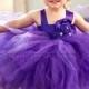Purple, Royal Purple, Flower Girl Dress, Tutu Dress, Newborn-24m, 2t,2t,4t,5t, 6, birthday
