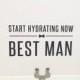 Start Hydrating - Will You Be My Card, Cards to Ask Bridal Party, Wedding Party Card - Best Man, Groomsman, Ring Bearer, Modern, Bow Tie