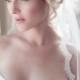 Delicate Alencon Lace Border Bridal Wedding Veil, Chantilly Fringe Lady Eyelash Lace, Bridal Illusion Tulle, Style: Lil' Lady Eyelash #1102
