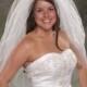 Finger Tip Veils with Blusher Veil Traditional Veils 2 Layers 36 White Bridal Veil Ivory Bridal Veils Wedding Veils Tulle Veils