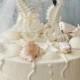 Seahorse wedding cake topper-ivory seahorse-beach wedding-beach theme-destination wedding-seahorse bride and groom-kissing seahorse-nautical