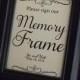 Guest Book Memory Frame Please Sign Our Memory Frame Wedding Signs, Cards and Gifts, Reserved, Photo Booth, Reception Seating