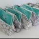 Bridesmaid Gift, Gray and white Wedding Clutches, Accessory, clutches