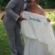 Name Sash for Hem of Wedding Dress  ~ Something Blue on your Wedding Day