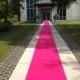 Hot Pink  Custom Made Aisle Runner 50 Feet Long 36 inches Wide
