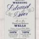 Wedding Rehearsal Dinner invitation custom printable 5x7