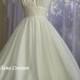 Shirley - Swiss Dot Cotton Wedding Dress. Vintage Inspired Design.