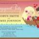 Childhood Sweetheart Boat Engagement Party Customized Printable Invitations /  DIY