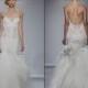 2015 Pnina Tornai Backless Lace Wedding Dresses Mermaid Applique Bodice Spaghetti See Through New Arrival Spring Bridal Gowns Dresses Sweep, $116.11 